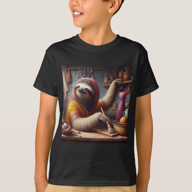 Camiseta Limpieza de eslogan de una cocina (Anverso)