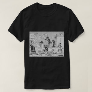 Camiseta Limpieza de gatos en primavera, Louis Wain