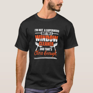 Camiseta Limpieza de héroe de limpieza de ventanas 1