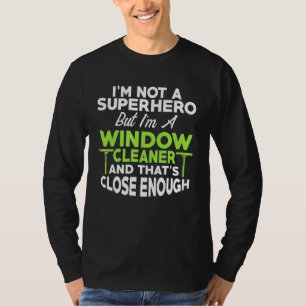 Camiseta Limpieza de héroe de limpieza de ventanas 6