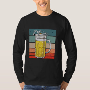 Camiseta Limpieza de jarra de cerveza fumar beber alcohol b