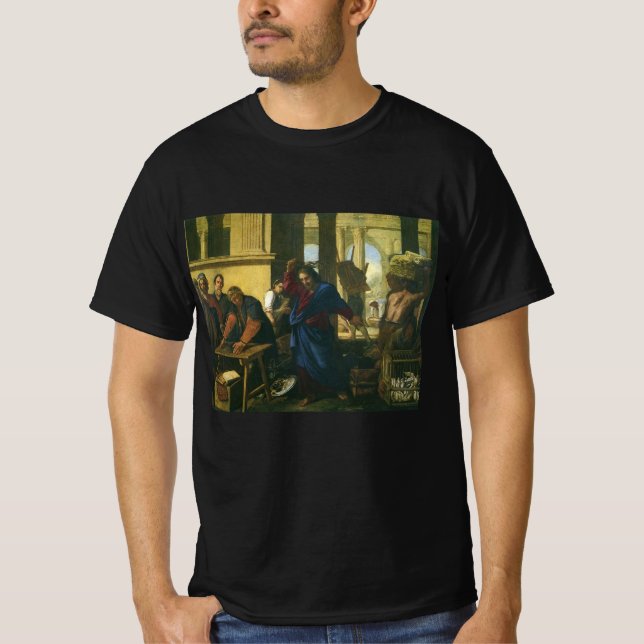 Camiseta Limpieza de Jesucristo del Templo (Anverso)
