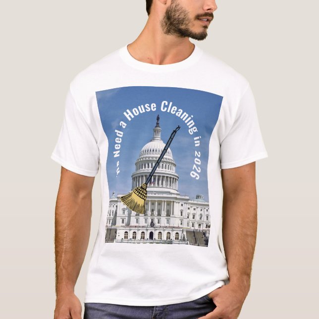 Camiseta Limpieza de la casa en las elecciones de 2026 (Anverso)