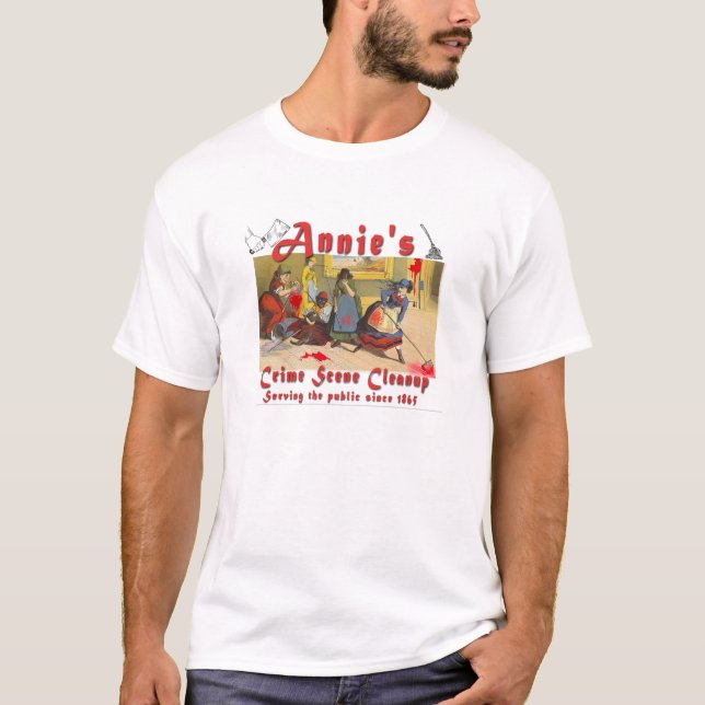 Camiseta Limpieza de la escena del crimen de Annie (Anverso)