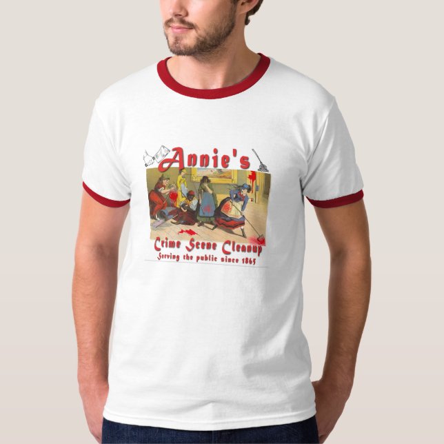 Camiseta Limpieza de la escena del crimen de Annie (Anverso)