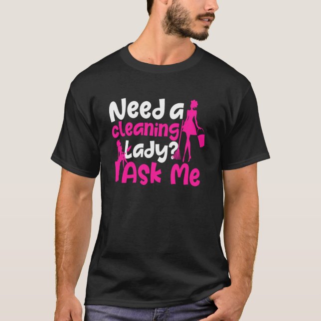 Camiseta Limpieza De La Prenda De Alojamiento De Las Mujere (Anverso)