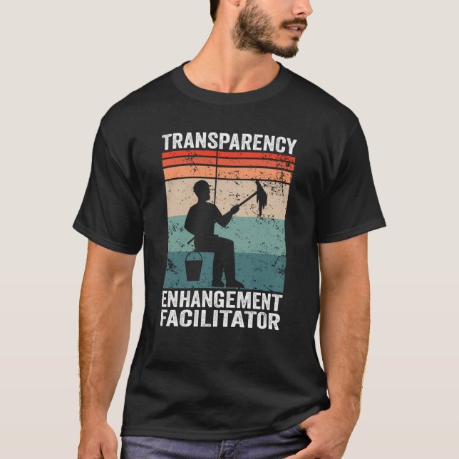 Camiseta Limpieza de la ventana del facilitador de mejoras  (Anverso)