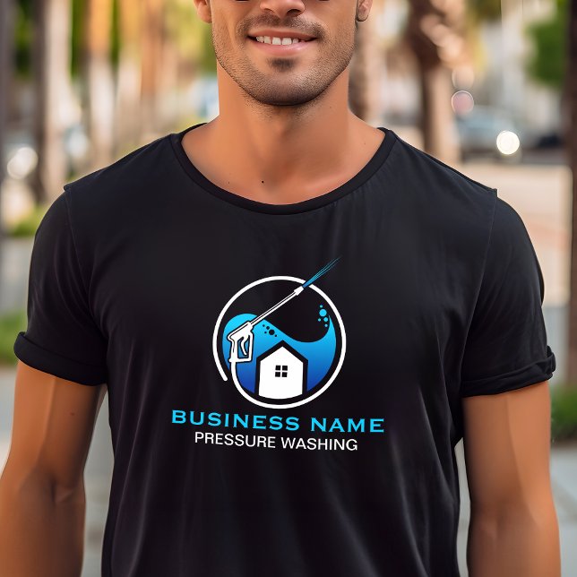 Camiseta Limpieza de lavado a presión moderna azul negro (Subido por el creador)