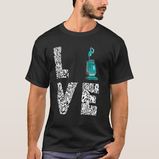 Camiseta Limpieza de vacío Casa Mano de casa Esposa Leopard (Anverso)