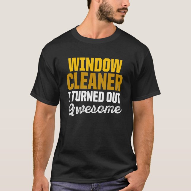 Camiseta Limpieza del limpiador de ventanas 16 (Anverso)