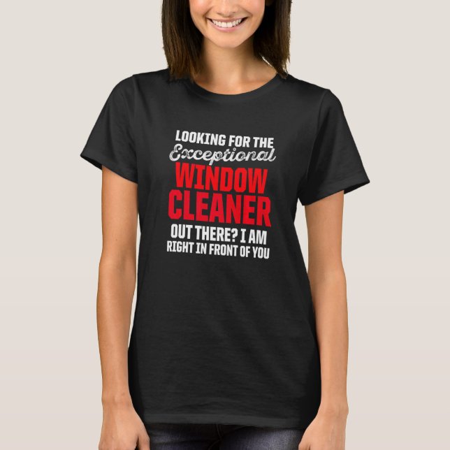 Camiseta Limpieza del limpiador de ventanas 22 (Anverso)