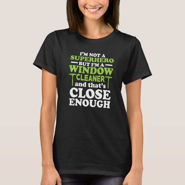 Camiseta Limpieza del limpiador de ventanas 37 (Anverso)