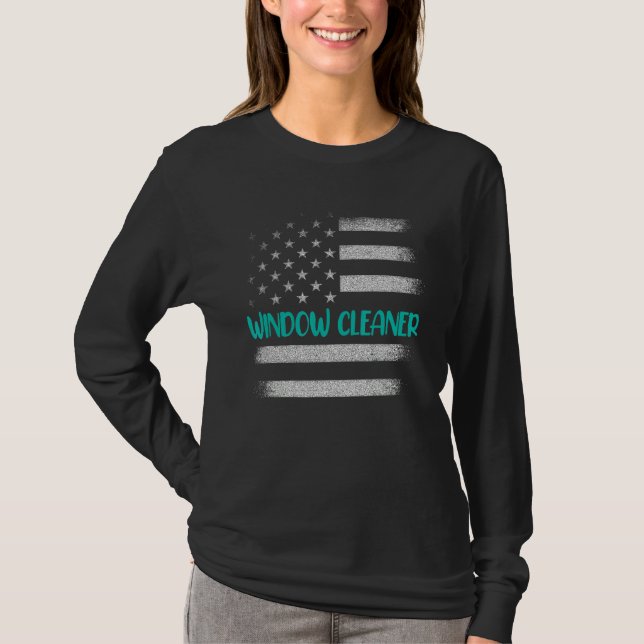 Camiseta Limpieza del limpiador de ventanas 68 (Anverso)