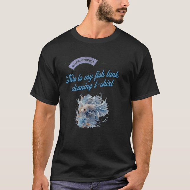 Camiseta Limpieza del tanque de pescado (Anverso)