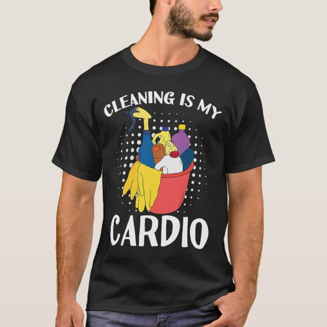 Camiseta Limpieza Es Mi Ejercicio Cardio Con Limpieza Essen (Anverso)