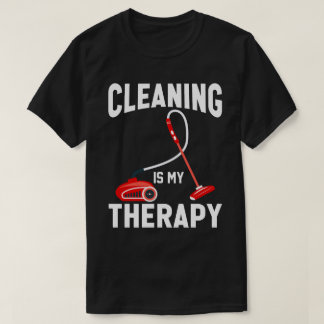 Camiseta Limpieza Es Mi Terapia Divertida Limpieza De Casa