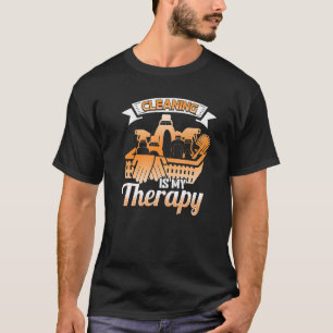 Camiseta Limpieza Es Mi Terapia Hogar De Mantenimiento