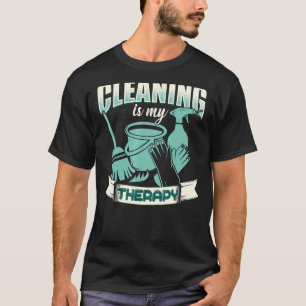 Camiseta Limpieza Es Mi Terapia Hogar De Mantenimiento