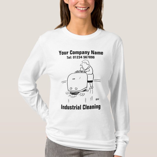Camiseta Limpieza industrial o limpieza comercial (Anverso)