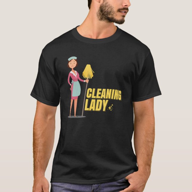 Camiseta Limpieza Lady Ayuda doméstica Limpieza de la habit (Anverso)