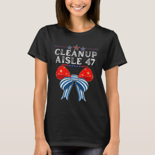 Camiseta Limpieza pasillo 47 Sátira política anti-trump Pat