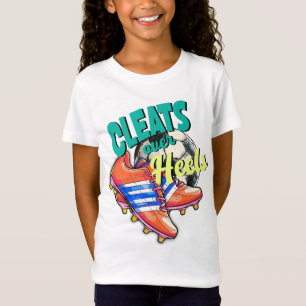 Camiseta Limpieza sobre talones, fútbol Chica