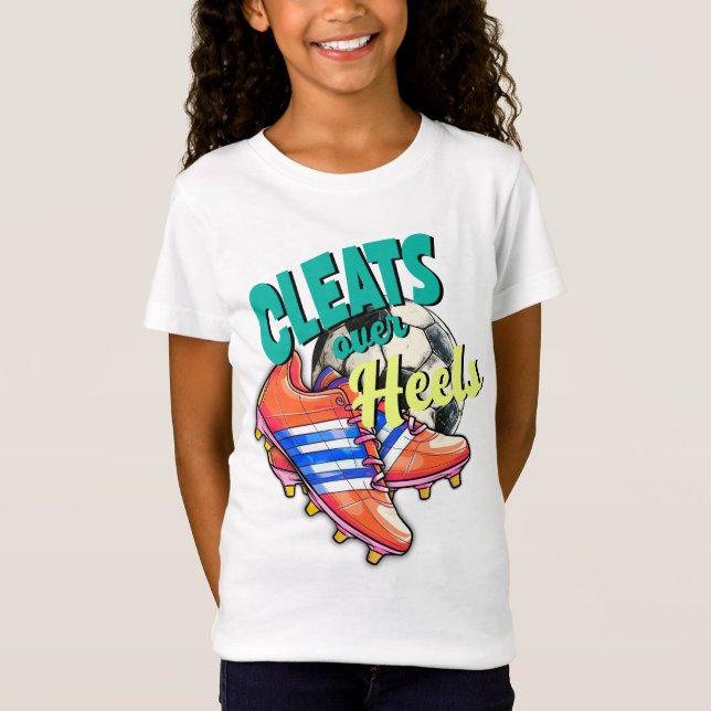 Camiseta Limpieza sobre talones, fútbol Chica (Anverso)