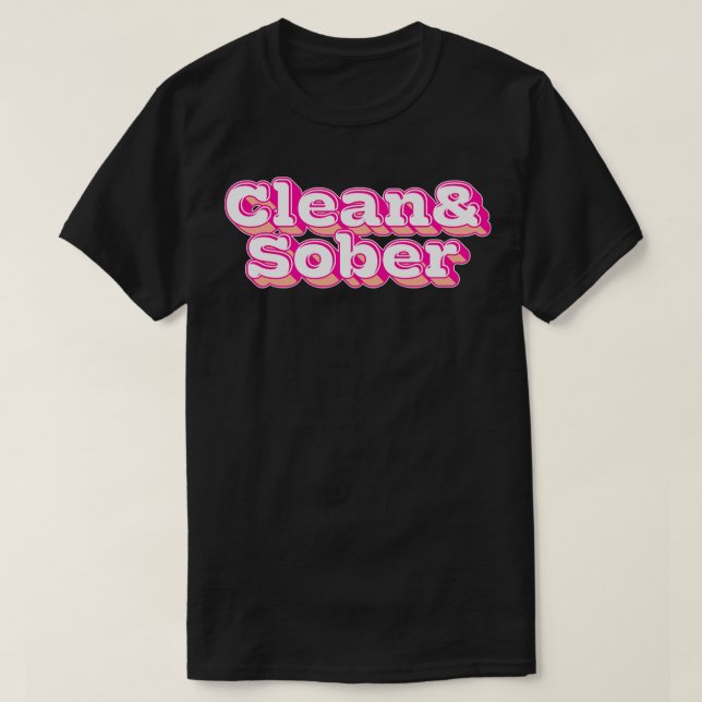 Camiseta Limpio Sobrio (Diseño del anverso)