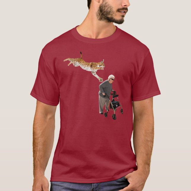 Camiseta Lince contra mujer mayor (Anverso)