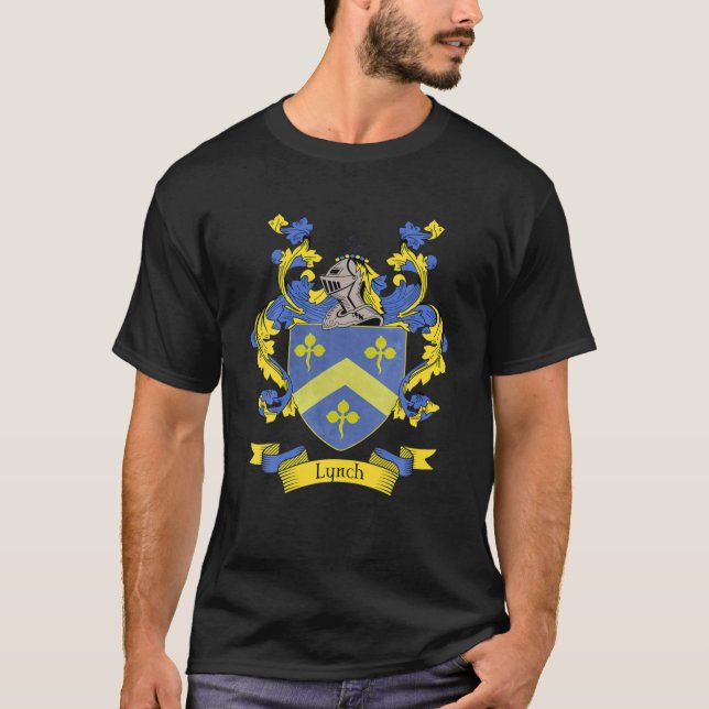 Camiseta Linch Coat Of Arms | Lynch Surname Family Crest (Anverso)
