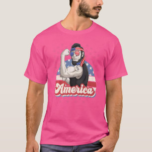 Camiseta Lincoln Abraham 4 De Julio Hombres De Bandera Patr