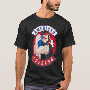 Camiseta Lincoln Abraham 4 De Julio Hombres De Bandera Patr