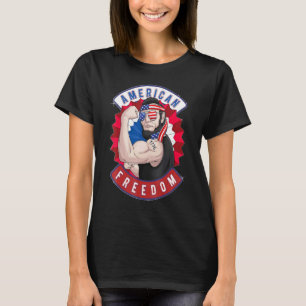Camiseta Lincoln Abraham 4 De Julio Hombres De Bandera Patr
