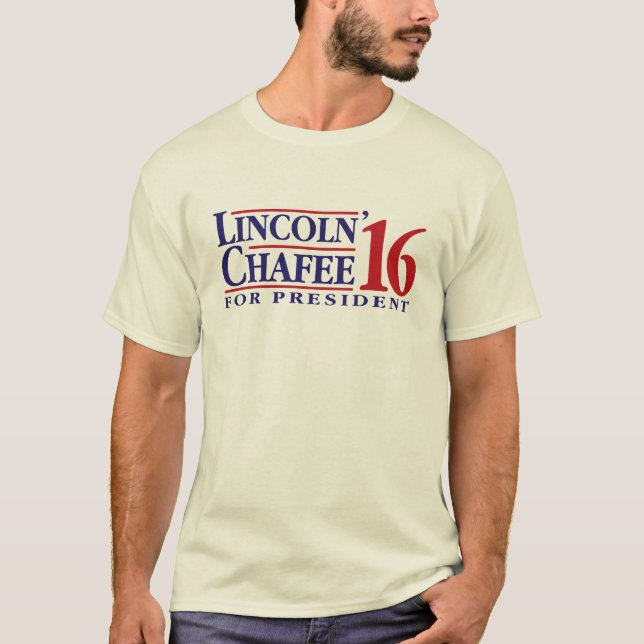 Camiseta Lincoln Chafee para el presidente (Anverso)