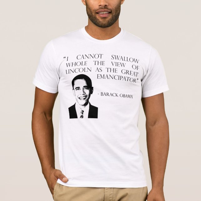 Camiseta Lincoln como el gran emancipator (Anverso)