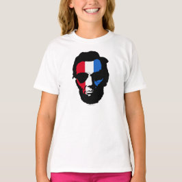 Camiseta Lincoln con gafas de sol aviador - Azul blanco roj