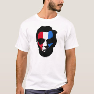 Camiseta Lincoln con gafas de sol aviador - Azul blanco roj