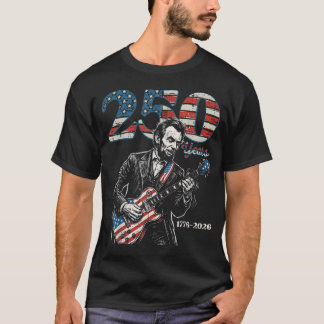 Camiseta Lincoln Guitar Usa 250 Años 250 Aniversario