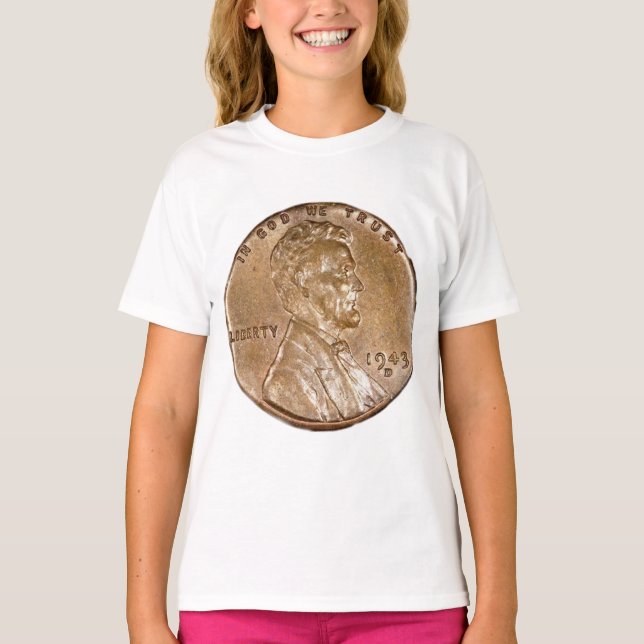 Camiseta Lincoln Head Copper Penny 1943 (Anverso)