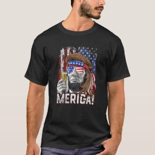 Camiseta Lincoln Mullet 4 De Julio Chicos Hombres América