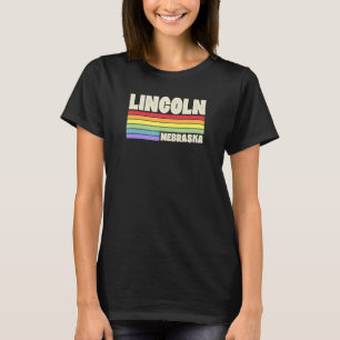 Camiseta Lincoln Nebraska Orgullo Arcoiris Bandera Orgullo