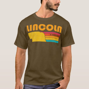 Camiseta Lincoln Nebraska Vintage Distreses Souvenir
