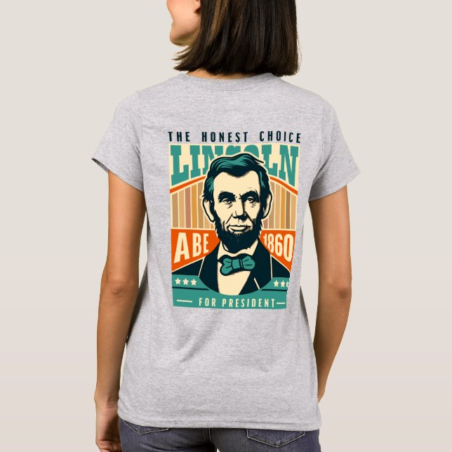 Camiseta Lincoln para la presidencia - 1860 (Reverso)