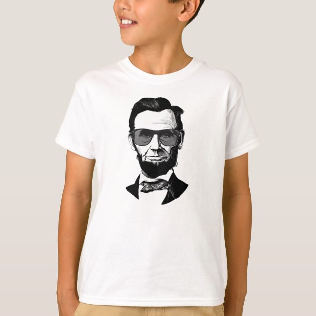 Camiseta Lincoln que lleva las gafas de sol (Anverso)