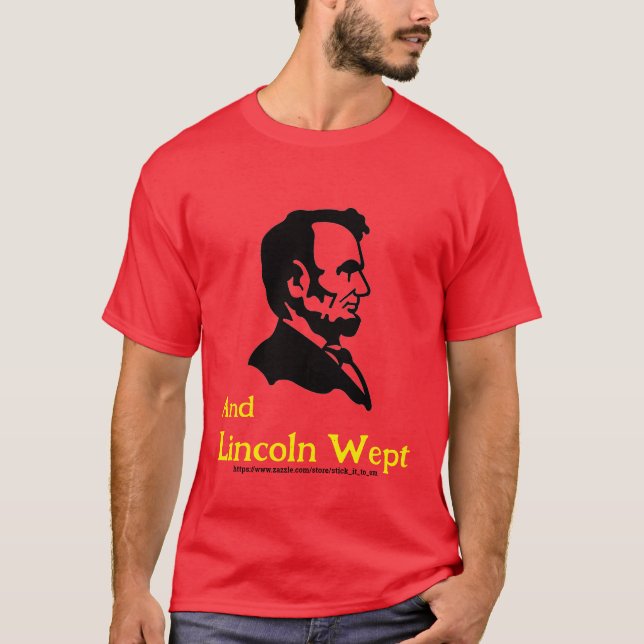 CAMISETA LINCOLN REACCIONA A TRUMP Y MAGA (Anverso)