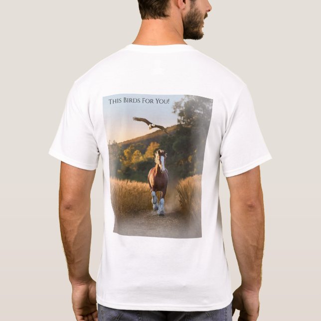 Camiseta Lincoln the Bald Eagle (Reverso)