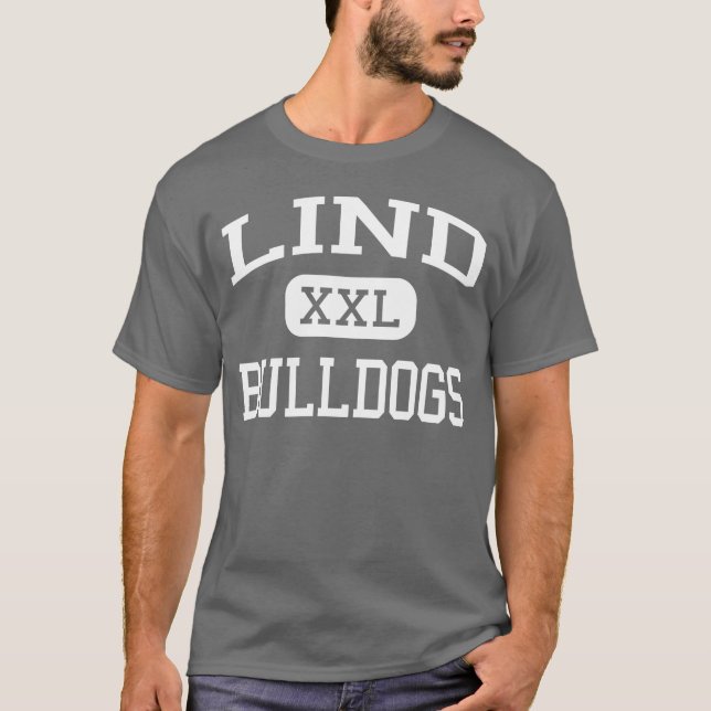 Camiseta Lind - bulldoges - mayor - Lind Washington (Anverso)