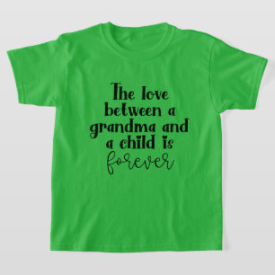 Camiseta linda abuela amor palabra arte unisex