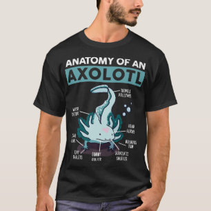 Camiseta Linda Anatomía De Un Pez Caminante Aolotl Meicano 