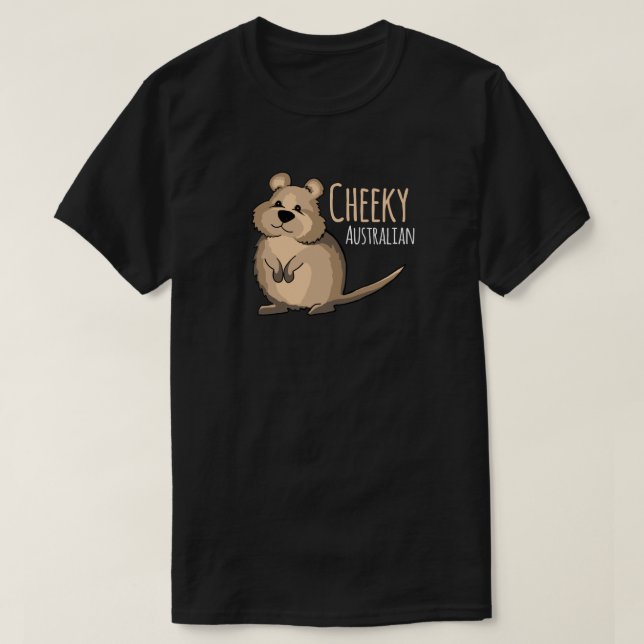 Camiseta linda australiana fresca de Quokka (Diseño del anverso)